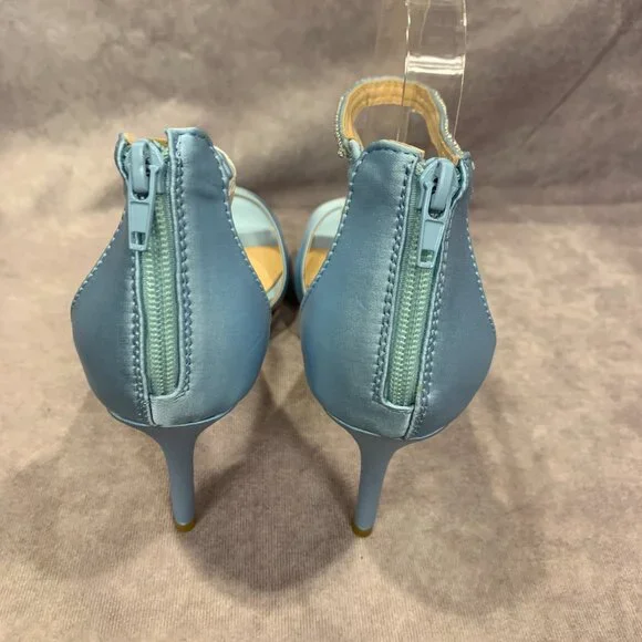 XYD Open Toe Rhinestones Ankle Strap Bridal Sandals - Picture 6 of 9